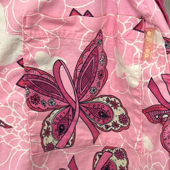 Koi By Kathy Peterson Butterfly Scrub Top Size XS - Picture 10 of 13